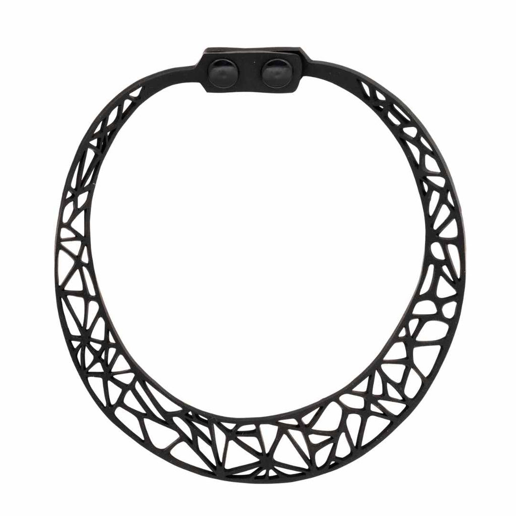 Ella Geometric Recycled Rubber Necklace